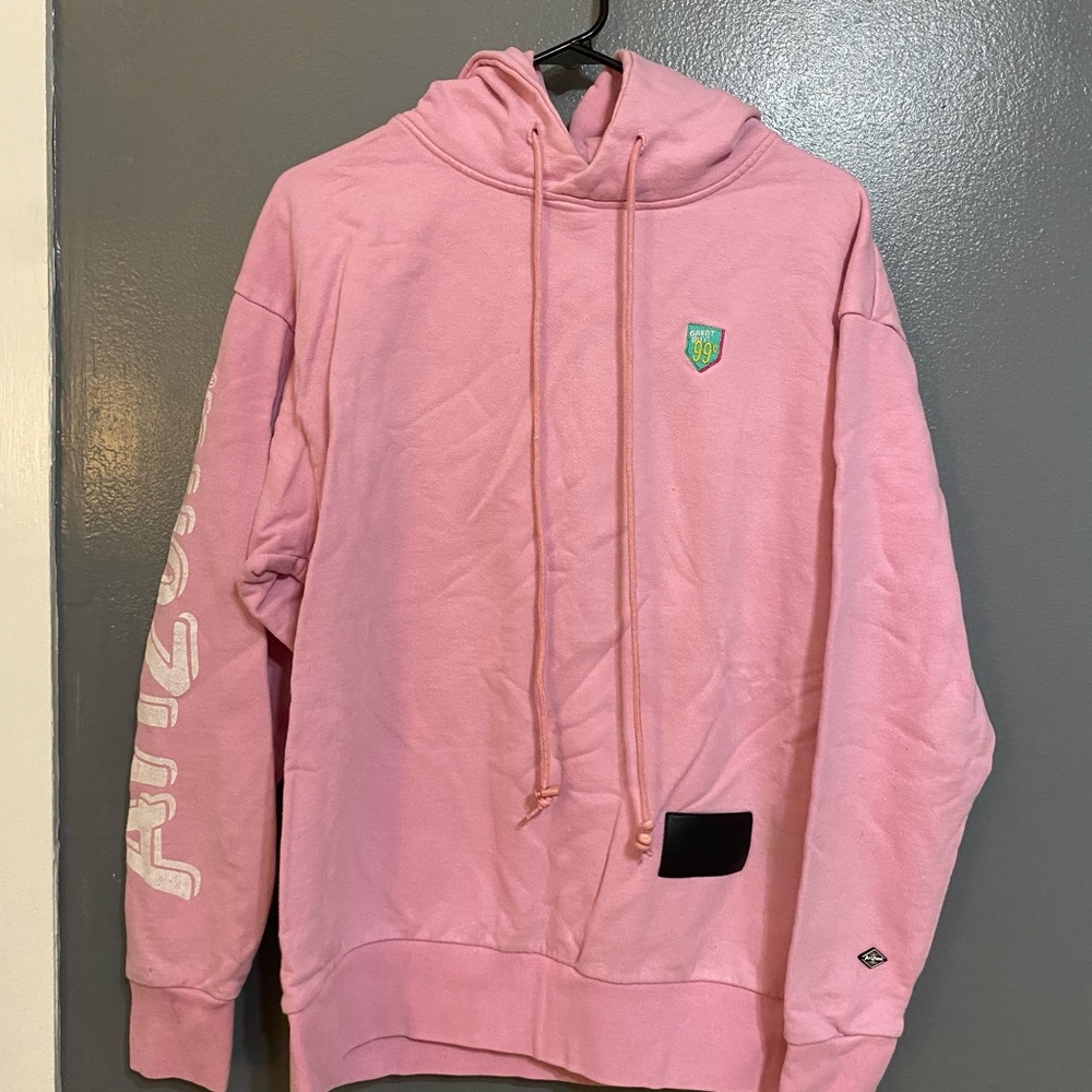 Men's Vintage Pink Hooded Sweatshirt with Arizona Logos
